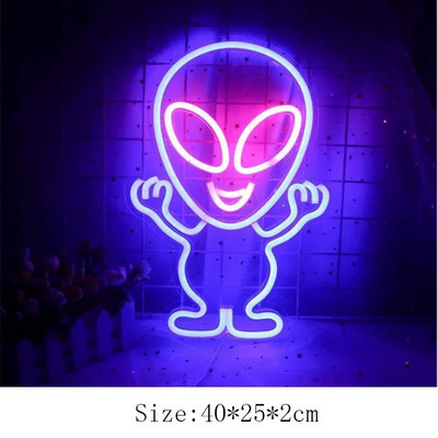 Meteor Neon Φωτάκια Νέον Πινακίδες μπαρ για πάρτι τοίχου φωτιστικό για βιτρίνα καταστήματος Χριστουγεννιάτικη πρωτοχρονιάτικη διακόσμηση Πολύχρωμη λάμπα νέον Τροφοδοτείται από USB