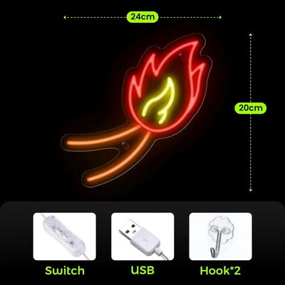 Anime LED Neon Sign Red Cloud Dimmable Gaming Neon Light USB Switch Night Neon Light for Game Room Χριστουγεννιάτικα δώρα αποκριών