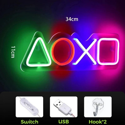 Anime LED Neon Sign Red Cloud Dimmable Gaming Neon Light USB Switch Night Neon Light for Game Room Χριστουγεννιάτικα δώρα αποκριών