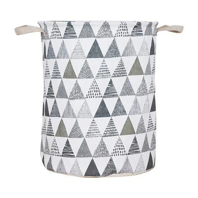 Košara za rublje od pamučnog lana Vreća za prljavu odjeću Vodootporni sklopivi organizator za odjeću Kanta za pohranu dječjih igračaka velikog kapaciteta