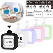 Acasa Dozator de sapun lichid Sampon Sapun de maini Rufe lichid Sub imbuteliere Tip presa Baie Gel de dus Sticla 300/500ML