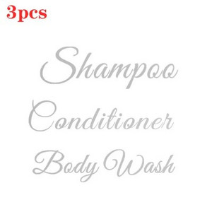 Dozator de săpun de baie de 500 ml, șampon pătrat reîncărcat, gel de duș, sticla de spălat corporal, dozator de loțiune, etichetă impermeabilă