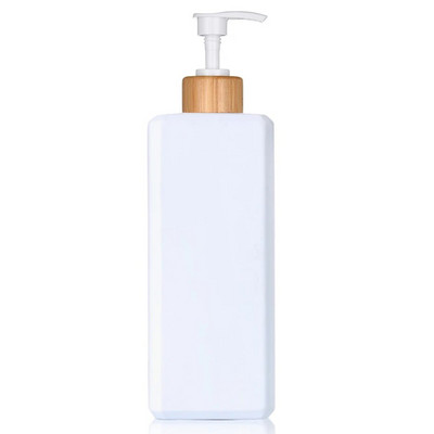 Dozator de săpun cu pompă de apăsare de mână pătrată pentru șampon, balsam, dozator de spălare corporală, dozator de baie pentru duș, sticla