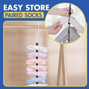 Домашни чорапи Висящо въже Креативно многофункционално пране на кошница за дрехи Мрежа 6 цвята Многофункционален артефакт Въже за дрехи