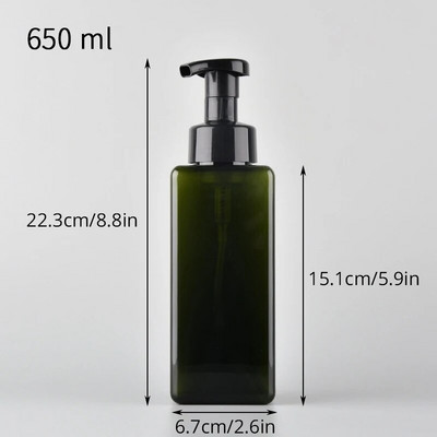 250/650ml Sticle cu dozator de săpun cu spumă Sticle goale cu spumă de săpun Reumplere Dezinfectant pentru mâini Sampon Pompă pentru loțiune Recipient lichid