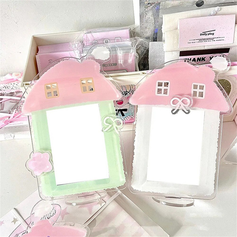 Nový akrylový rám na fotokarty, obal na kartu, 3-palcový stojan na sladké karty, dekorácia na stôl, ochrana fotografií, držiak na fotografie 2024