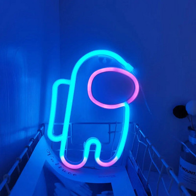 Πινακίδα αστροναύτη LED Λάμπα νέον Spaceman Bar Παιχνίδι Φώτα τοίχου Δωμάτιο Γιορτινό πάρτι Δροσερή διακόσμηση Νυχτερινό φως Δώρο γενεθλίων κοσμοναύτη