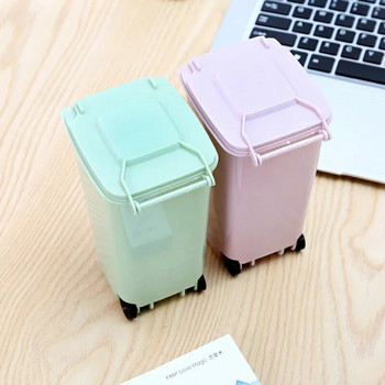 Creative Wheelie Мини кошчета за отпадъци Консумативи за домашен офис Кошче за боклук Настолна пластмасова кофа Кофа за боклук Малък органайзер за съхранение