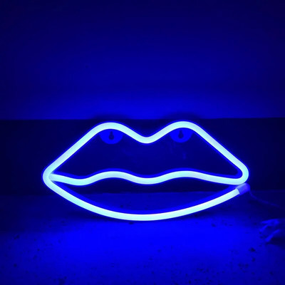 Φωτιστικό Φεστιβάλ φωτεινής επιγραφής LED Mouth Φωτεινό φωτιστικό νέον για κρεβατοκάμαρα Σαλόνι Διακόσμηση σπιτιού Δώρο για ενήλικα παιδιά
