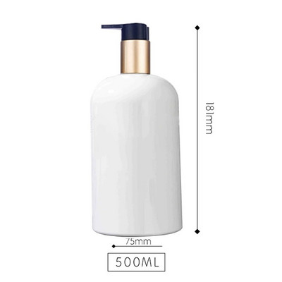 Sampon tusfürdő adagoló Szappanpalack Újratölthető Arany Pumpás Palack Hotel Fürdőszoba Lotion tároló tartály 250/350/500ml