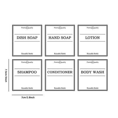 Sampon tusfürdő adagoló Szappanpalack Újratölthető Arany Pumpás Palack Hotel Fürdőszoba Lotion tároló tartály 250/350/500ml