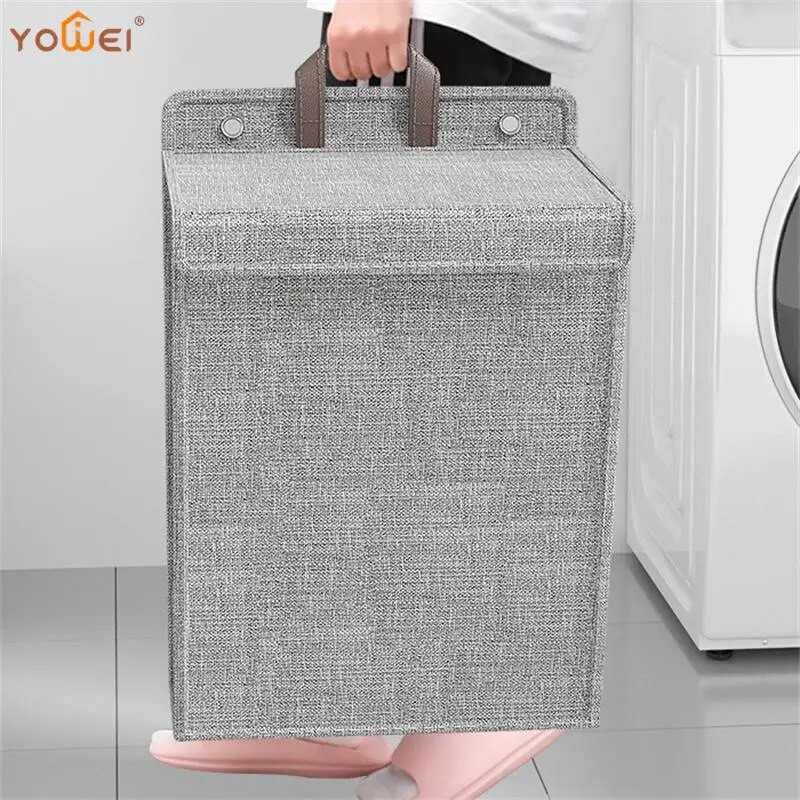 Háztartási összecsukható piszkos ruhák Mosodai kosár Ágynemű Falra szerelhető ruhatároló kosár Nagy kapacitású fürdőszobai tárolódoboz