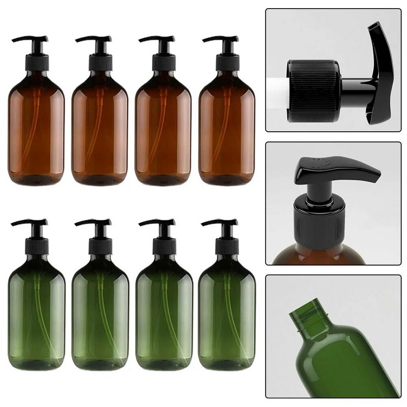 4 kom 500 ml dozator boca šampona i regeneratora Plastične prazne kupaonske boce za losione s pumpicom za ponovno punjenje Set spremnika