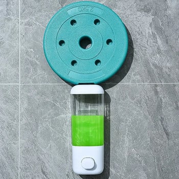 Μπουκάλι χωρίς διάτρηση Εγχειρίδιο Press Soap Dispenser Wall Hanging Traceless Paste Απολυμαντικό μπουκάλι Διαφανής δοσομετρητής σαπουνιού
