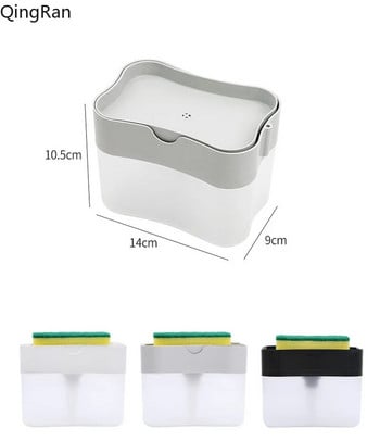 Преносими сапунерки Автоматично добавяне на течен преса Стил Дозатори за течен сапун за кухненски продукти Джаджи за баня