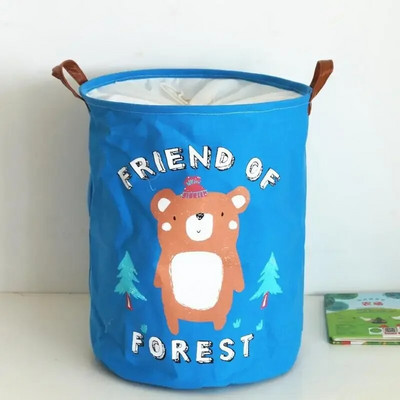Vaikų žaislai Nešvarių drabužių laikymo krepšys Mielas animacinis filmas nešvarių skalbinių krepšelis Storas pamušalas Sulankstomas skalbinių laikymo namuose klipas