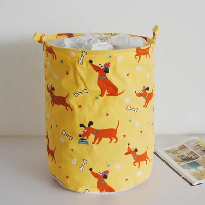Vaikų žaislai Nešvarių drabužių laikymo krepšys Mielas animacinis filmas nešvarių skalbinių krepšelis Storas pamušalas Sulankstomas skalbinių laikymo namuose klipas