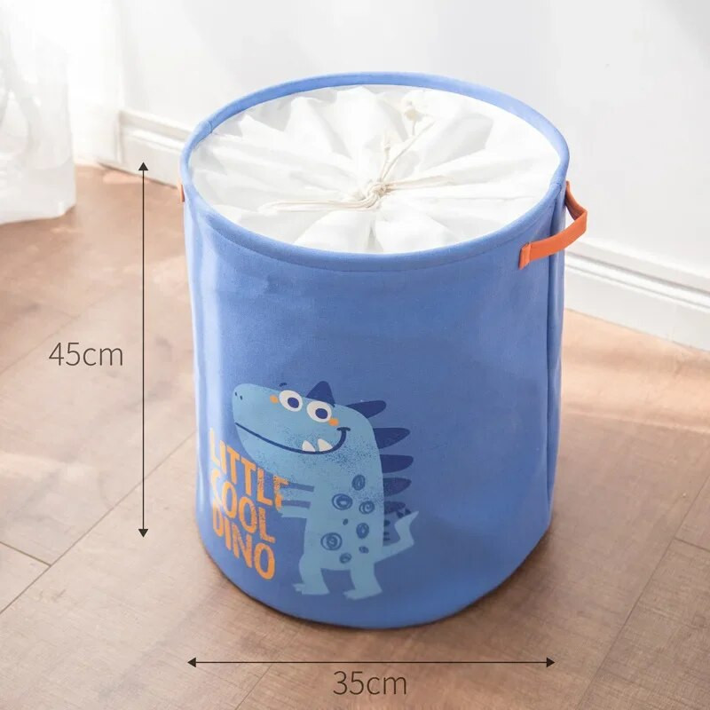 Vaikų žaislai Nešvarių drabužių laikymo krepšys Mielas animacinis filmas nešvarių skalbinių krepšelis Storas pamušalas Sulankstomas skalbinių laikymo namuose klipas