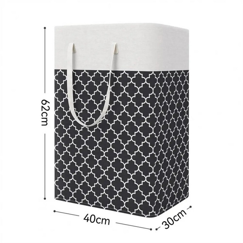 Košara za rublje velikog kapaciteta, sklopiva, vodootporna, duge, ojačane ručke, kućanska torba za pohranu rublja za dom