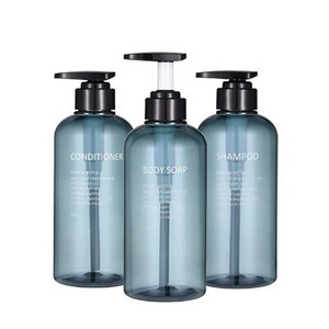 3db fürdőszobai sampon szappanadagoló palack, nagy kapacitású 300/500 ml-es prés típusú lotion üres palack