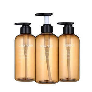 3db fürdőszobai sampon szappanadagoló palack, nagy kapacitású 300/500 ml-es prés típusú lotion üres palack