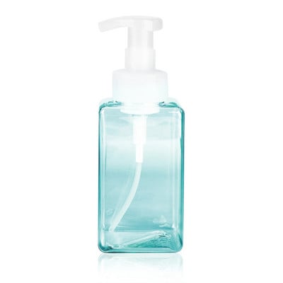 250 ml / 450 ml habos kézmosó prés palack Utazó műanyag átlátszó üres folyékony tusfürdő hab szivattyúfejű spray palack