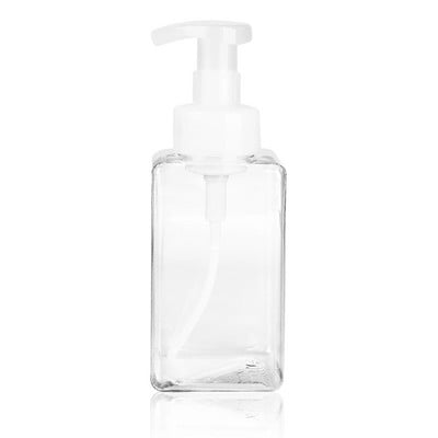 250 ml / 450 ml habos kézmosó prés palack Utazó műanyag átlátszó üres folyékony tusfürdő hab szivattyúfejű spray palack