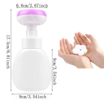 10oz dozator pjenastog sapuna za ruke slatka mačja šapa cvijet pečat u obliku pumpice boce prazne plastične posude za šampon za lice kuhinja