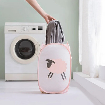 Кош за мръсно пране Сгъваеми кошници за съхранение на дрехи Мрежести пране на дрехи Бебешки играчки Съхранение Домашен органайзер