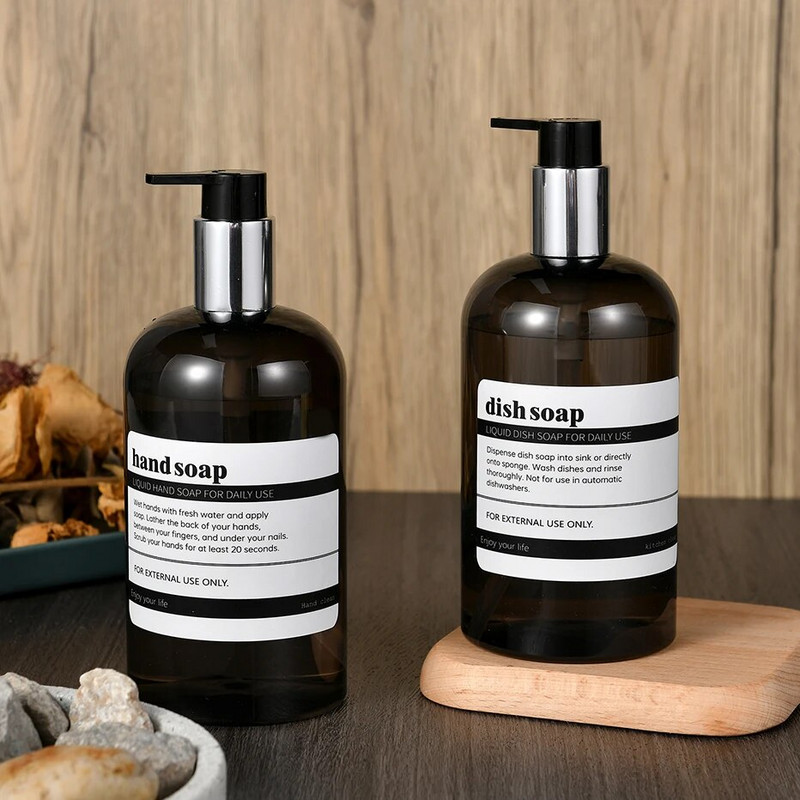 Sampon balzsam testápoló adagoló palackok zuhanyszivattyús adagolóhoz Üres flakon újratölthető fürdőszobai szappan tartály