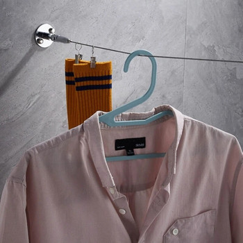 Κρεμάστρα ρούχων 304 από ανοξείδωτο χάλυβα αναδιπλούμενη γραμμή ρούχων Stretch κρεμάστρα ρούχων για εσωτερικά υπαίθρια ρούχα.