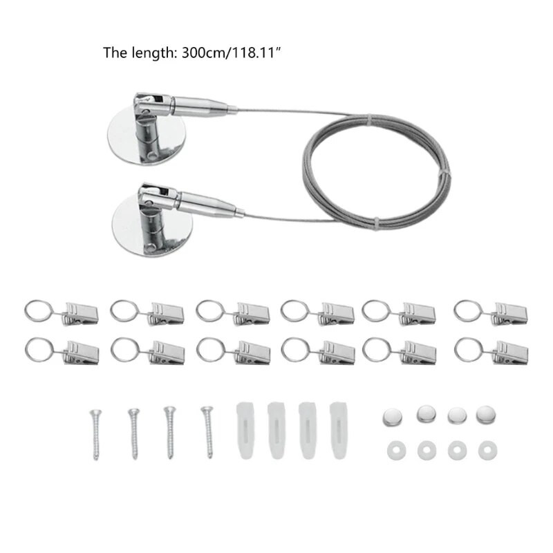 304 Nerūdijančio plieno ištraukiama skalbinių skalbinių linija, elastinga drabužių kabykla, skirta lauko drabužiams džiovinti.