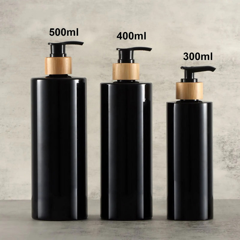 Boca sa dozatorom sapuna od 300/500 ml Bambusova pumpa Šampon Sredstvo za pranje tijela Regenerator Spremnik za pranje posuđa Punjenje losiona Dodatna boca