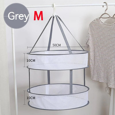 1/2 sluoksnio džiovinimo tinklelis džiovinimo krepšelis buitiniai sulankstomi drabužiai tinklinis megztinis Palaidinė nuo deformacijos žolelių džiovinimo lentyna