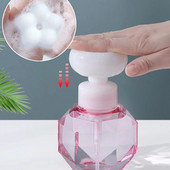 Pjena za gašenje požara od sapuna u obliku cvijeta, plastična prozirna boca, putna pumpa za pjenu za gel za tuširanje, kupaonska boca.