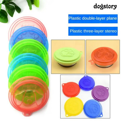 Pet Food Tin Cover Plastic Lids Can Caps Fresh Top Covers Storage Reusable Food Storage Keep Fresh Tin Cover Cans