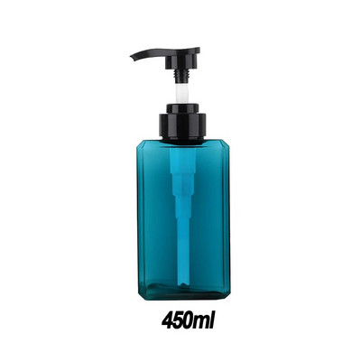 Distribuitor de săpun reîncărcat pătrat din plastic, șampon, loțiune de corp, pompă de dozator de săpun pentru vase, sticla pentru bucătărie, baie