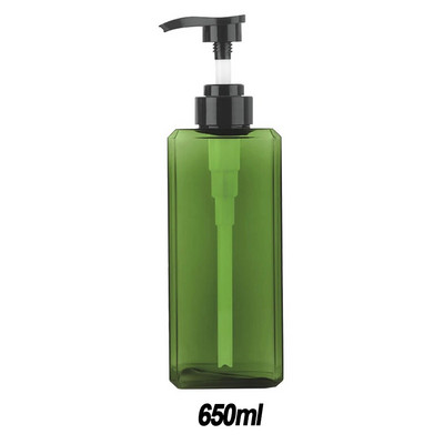 Distribuitor de săpun reîncărcat pătrat din plastic, șampon, loțiune de corp, pompă de dozator de săpun pentru vase, sticla pentru bucătărie, baie