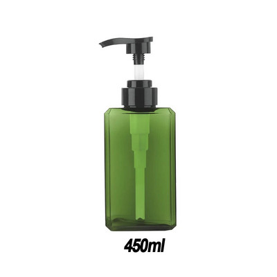 Distribuitor de săpun reîncărcat pătrat din plastic, șampon, loțiune de corp, pompă de dozator de săpun pentru vase, sticla pentru bucătărie, baie