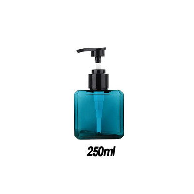 Distribuitor de săpun reîncărcat pătrat din plastic, șampon, loțiune de corp, pompă de dozator de săpun pentru vase, sticla pentru bucătărie, baie