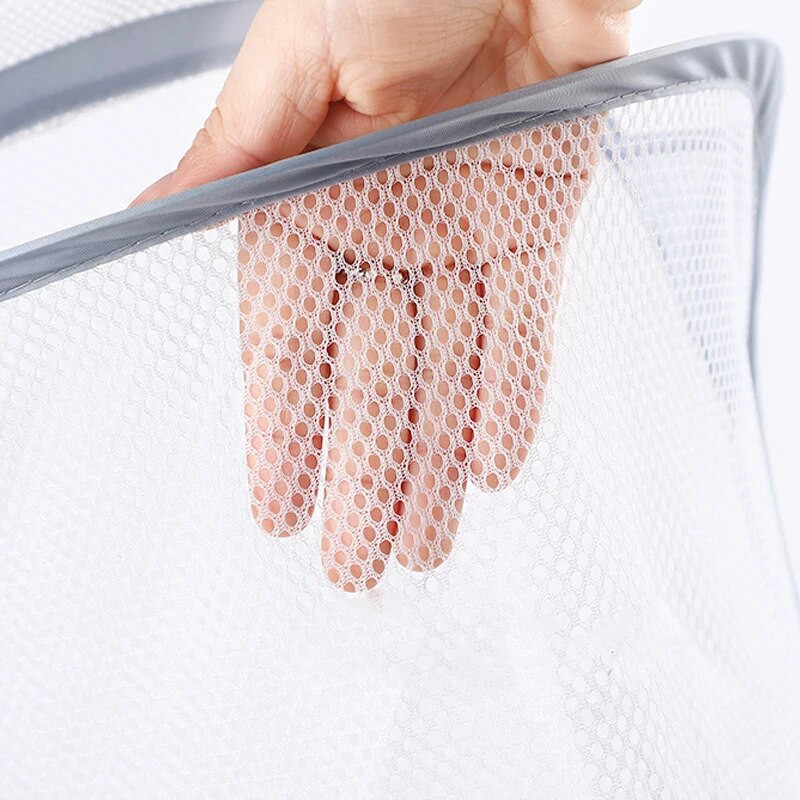 Kokkupandav Hoiu Pesukorv Korraldaja Määrdunud riided Võrkkott Majapidamine Seinale kinnitatav vannitoariided Rippuvad korvid Kopp