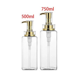 Dozator de săpun de baie Flacon reîncărcat șampon Gel de duș Dispenser de loțiune Sticla goală de presare Etichetă impermeabilă 500/750ml
