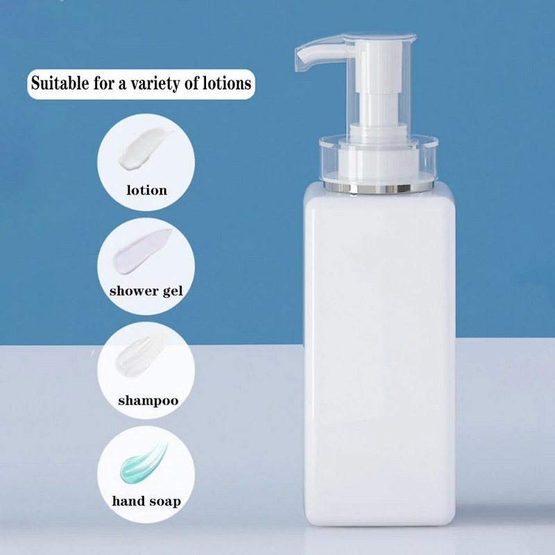 Boca sapuna za kupaonicu Punjivi šampon za gel za tuširanje Dozator za losion Prazna prešana boca Vodootporna naljepnica 500/750 ml