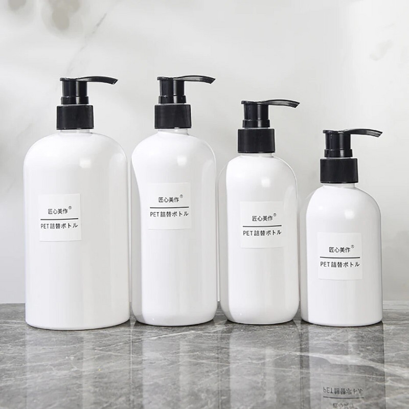 Boston szappanadagoló mosogatószeres pumpás flakon újratölthető fehér palack fürdőszobai tároláshoz sampon tusfürdő kondicionáló