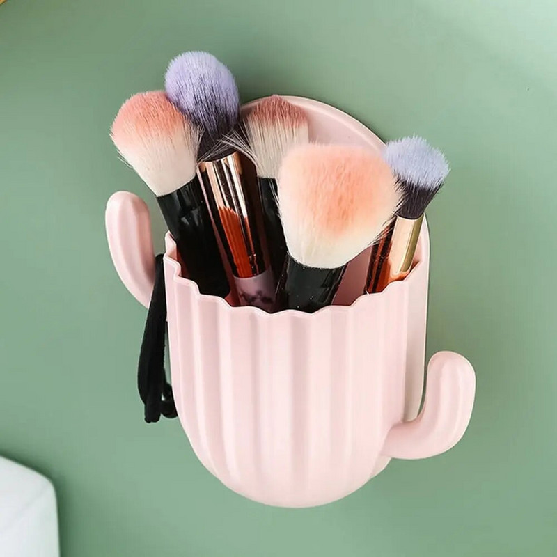 Polica za odvod u kućanstvu Zidni bešavni samoljepljivi organizator za brijanje Držač četkice za zube Stalak za pohranu Kuka za kaktus