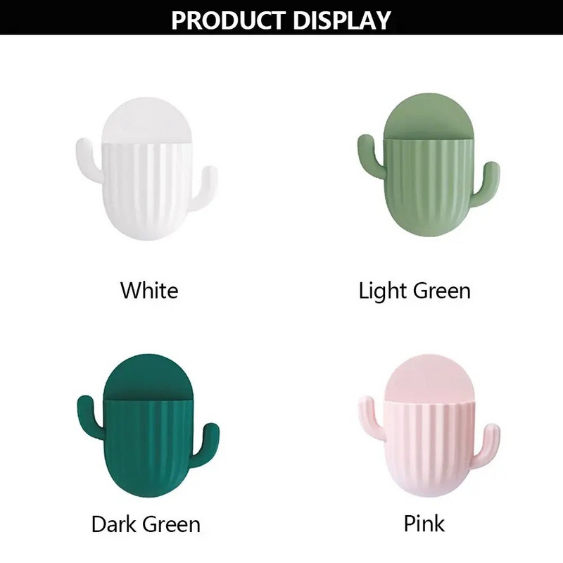 Polica za odvod u kućanstvu Zidni bešavni samoljepljivi organizator za brijanje Držač četkice za zube Stalak za pohranu Kuka za kaktus