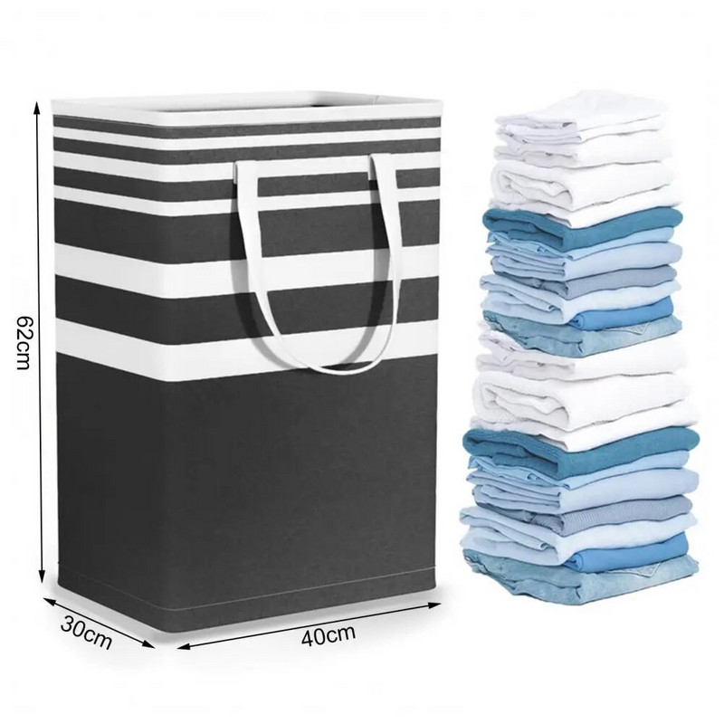 75L кошница за пране Сгъваема сгъваема кошница за мръсни дрехи с голям капацитет Водоустойчива чанта за съхранение на дрехи Играчки Организатор за пране