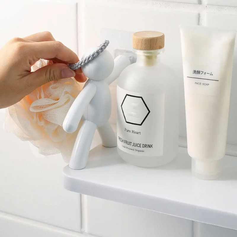 Vannitoa riiulid Ilma puurimata Nurga riiul dušš käterätik Šampoon Säilitusrest Kosmeetiline WC Korraldaja Vannitoa köögitarvikud