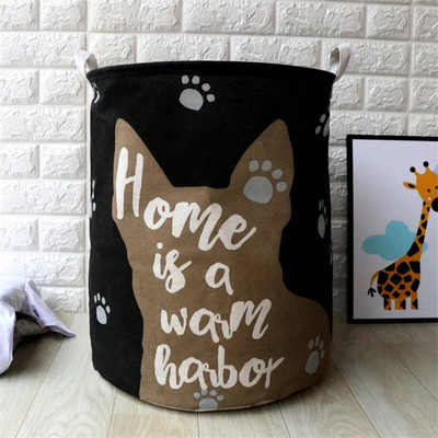 Macskamancs összehajtható szennyes kosár nagy űrtartalmú ruhanemű takarító piszkos ruha tároló rendszerező vödör gyerek játék tároló táska