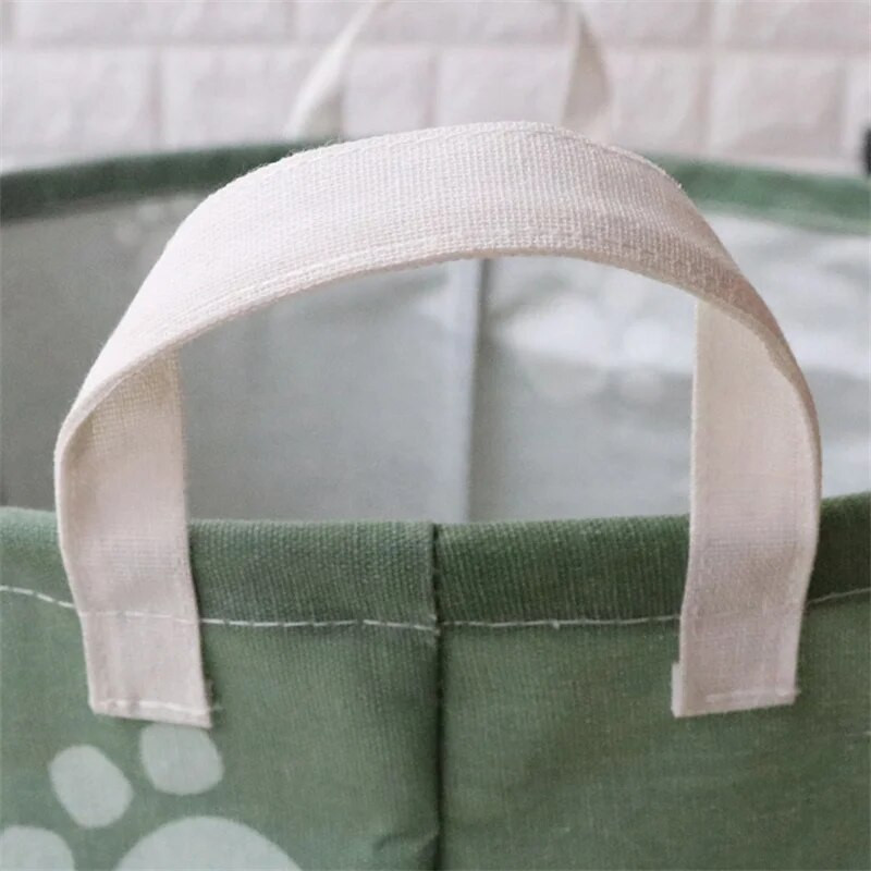 Macskamancs összehajtható szennyes kosár nagy űrtartalmú ruhanemű takarító piszkos ruha tároló rendszerező vödör gyerek játék tároló táska